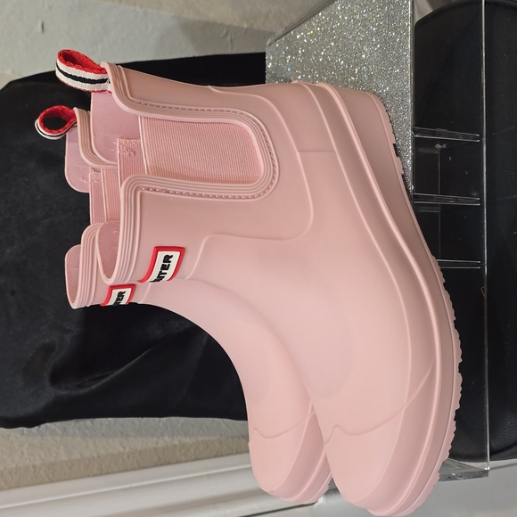 Hunter Tabitha Chelsea Rain Boots- Pink - Picture 4 of 7